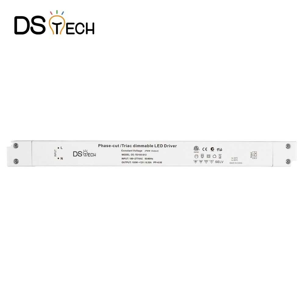 Super Slim LED Driver LED Power Supply 100W Triac Dimmable 0 to 10V Dimmable