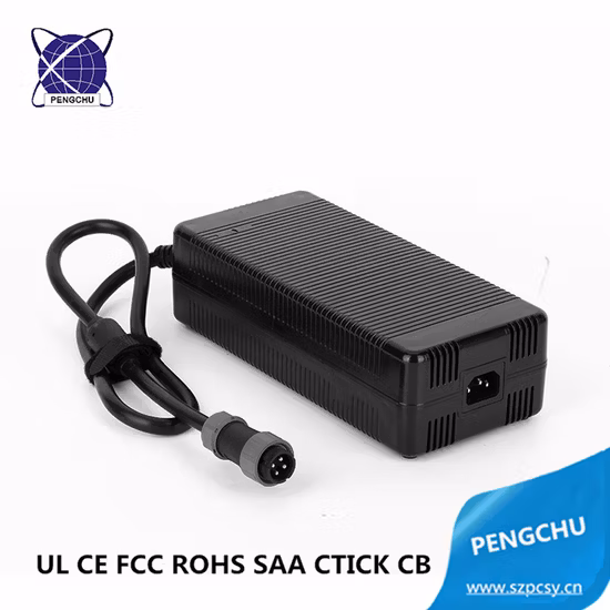 432W 12V 36A Desktop-AC-DC-Adapter-Schaltnetzteil mit hohem PFC (wasserdichter 4-poliger Stecker)